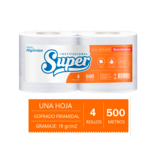 Papel Higiénico Super Gofrado Piramidal Económico