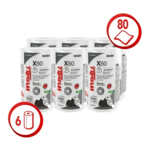 pack 6 paños de limpieza wypall x80