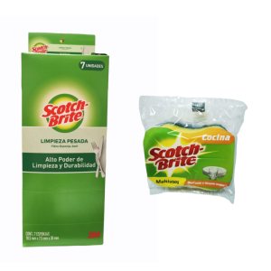 ESPONJA DOBLE USO CAJA X 7 UND SCOTCH BRITE