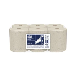 Papel Toalla Rollo Hoja Doble Tork Natural 6x120mts